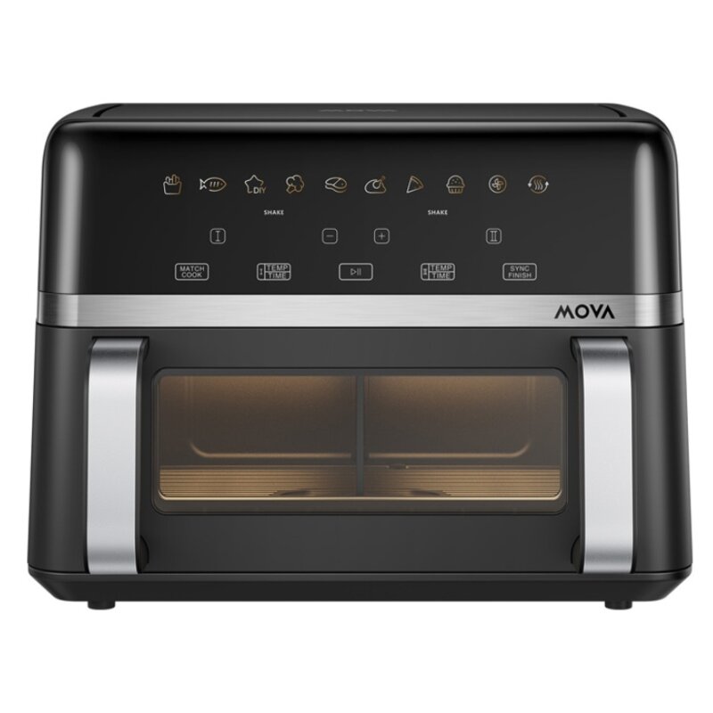 Air Fryer Frytkownica beztłuszczowa MOVA FD20S Pro Czarny 10l z okienkiem podglądu 10 programów automatycznych