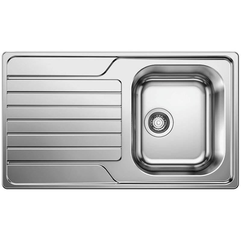 Zlewozmywak jednokomorowy z ociekaczem BLANCO Dinas 45 S 523374 Stal szczotkowana 50 x 86