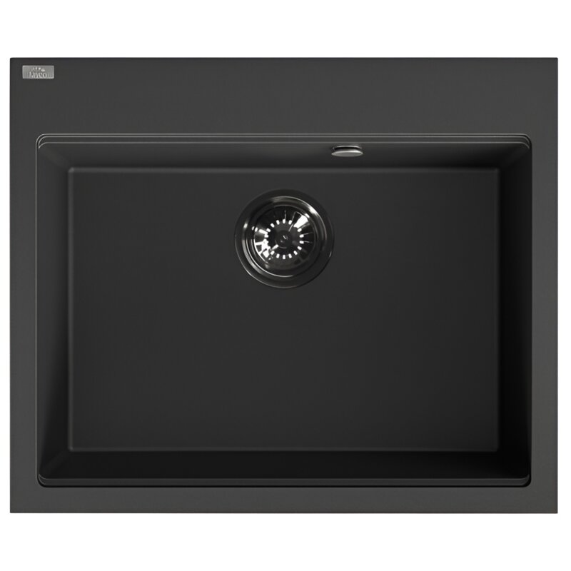 Zlewozmywak jednokomorowy LAVEO Tau SBT7106 Czarny 50x60
