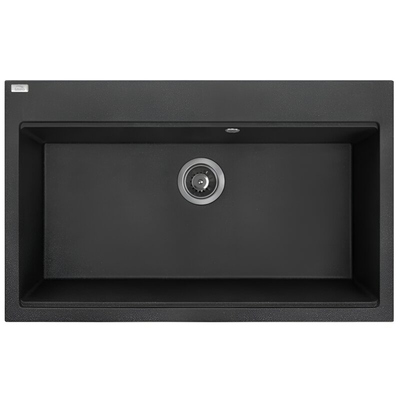 Zlewozmywak jednokomorowy LAVEO Tau SBT7108 Czarny 50x80