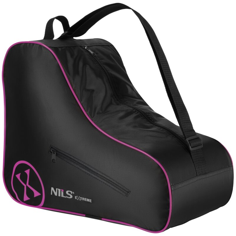 Torba na łyżworolki NILS EXTREME TS105 Czarno-różowy