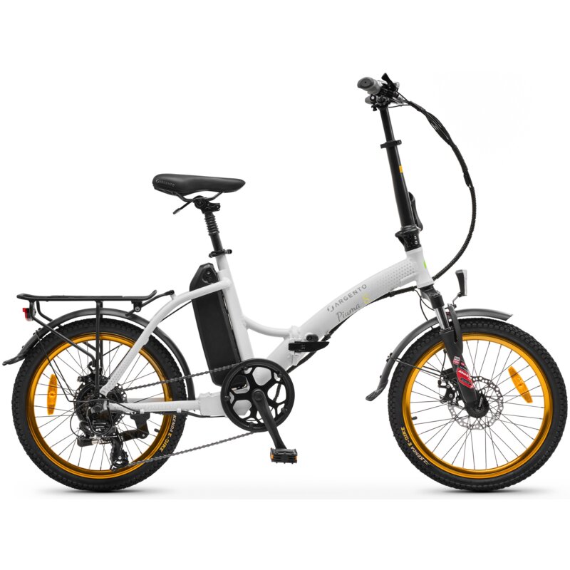 Rower elektryczny ARGENTO Piuma-S 220005 U16 20 cali Biały