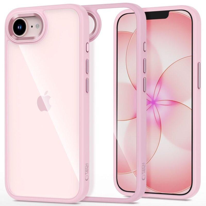 Etui TECH-PROTECT Magmat do Apple iPhone 16e/17e Różowo-przezroczysty