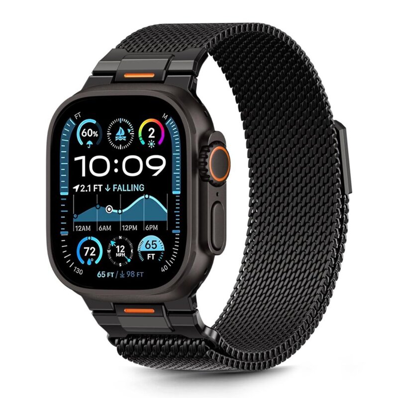 Pasek TECH-PROTECT Milano Vanguard do Apple Watch do koperty 44/45/46/49 mm Czarny
