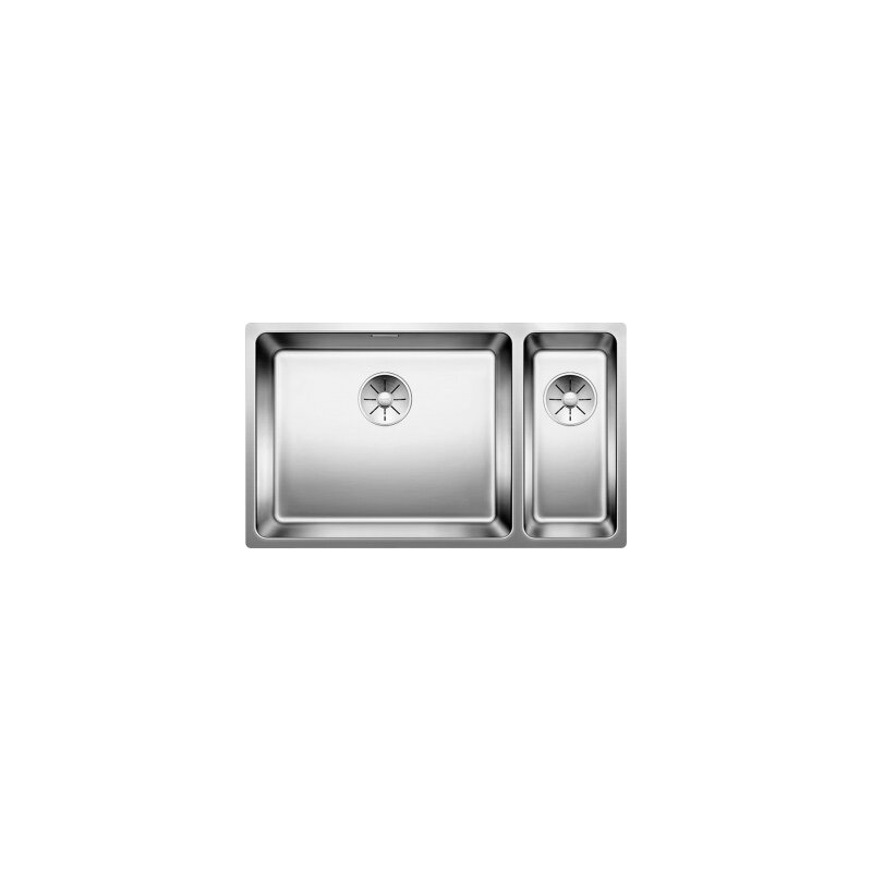 Zlewozmywak półtorakomorowy BLANCO Andano 500/180-U 522991 z kor. InFino Srebrny 44 x 74.5