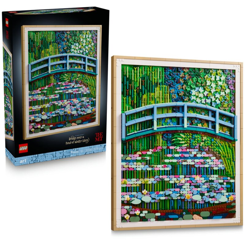 LEGO 31220 Art Claude Monet — Most nad stawem z liliami wodnymi