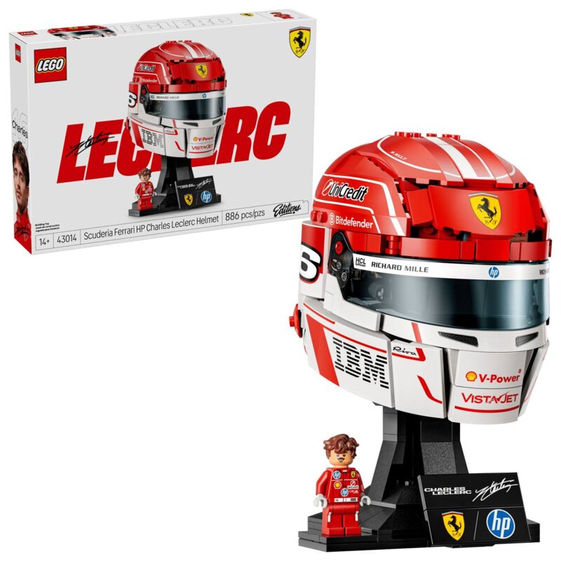 LEGO 43014 Editions Formula 1 Vehicles Kask Charles Leclerc Scuderia Ferrari HP