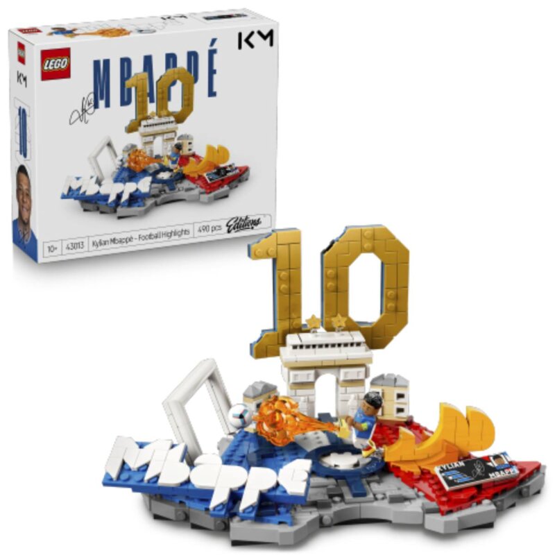 LEGO 43013 Editions Football Kylian Mbappé — piłkarskie momenty