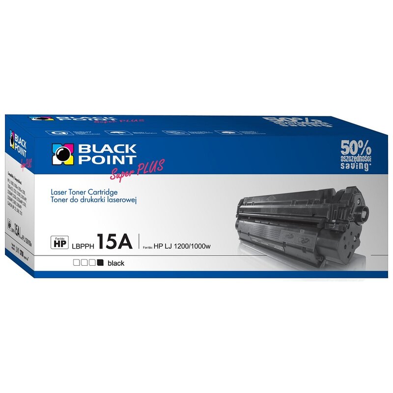 Black Point LBPPH15A (zamiennik C7115A nr 15A) Czarny