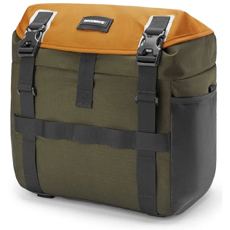 Torba rowerowa ROCKBROS W019 Zielono-pomarańczowy