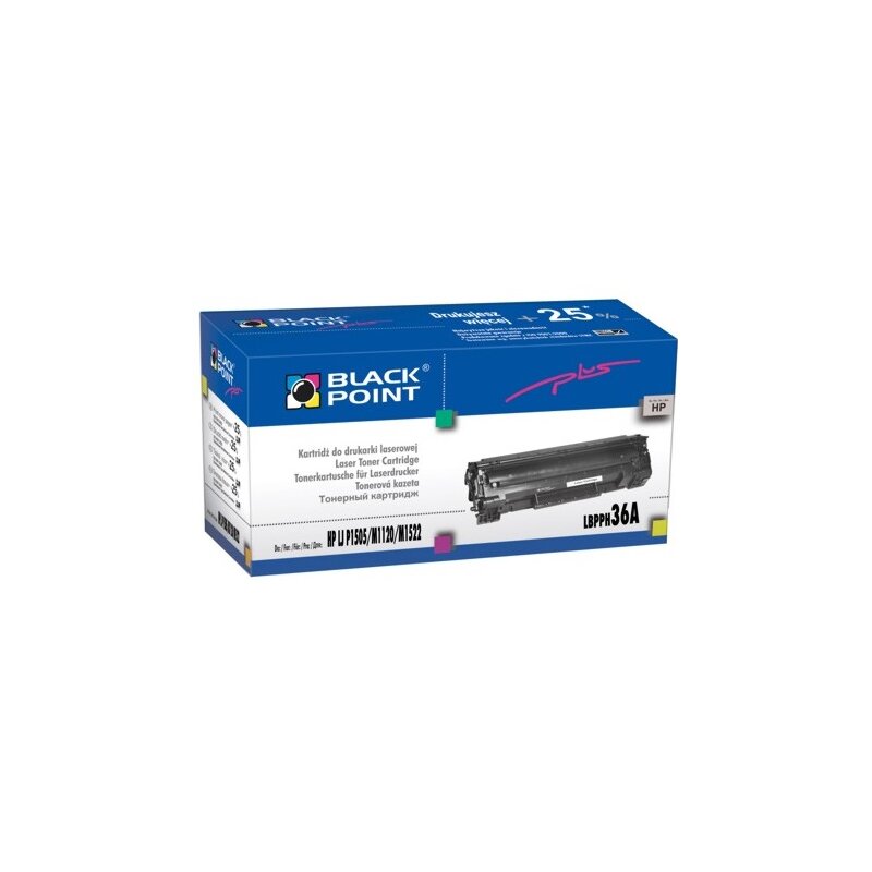 Toner BLACK POINT LBPPH36A Zamiennik HP CB436A