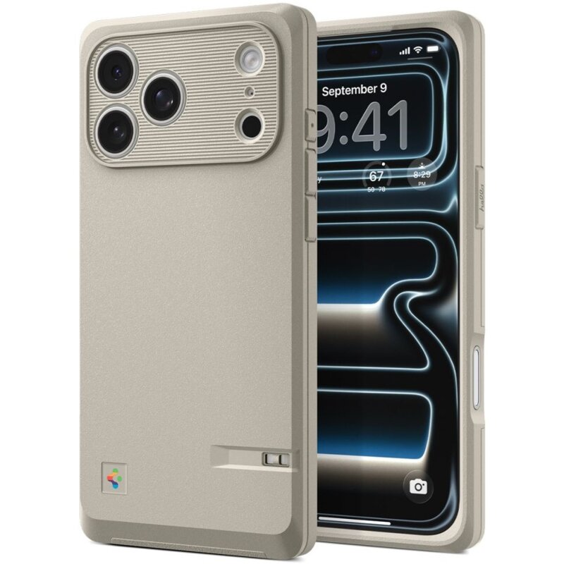 Etui SPIGEN Classic LS MagSafe do Apple iPhone 17 Pro Beżowy