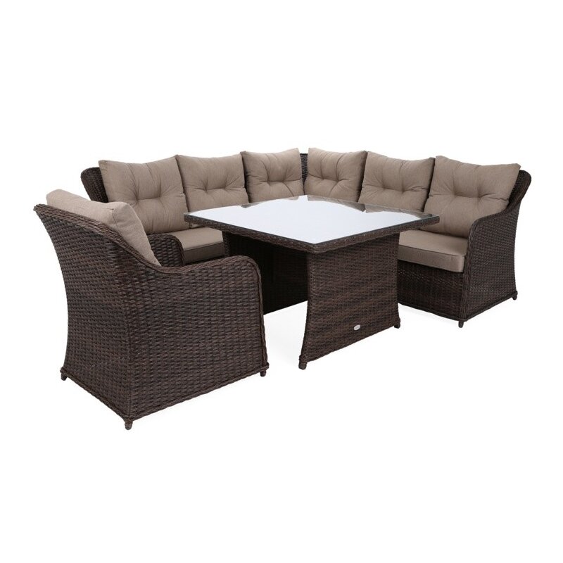 Zestaw mebli ogrodowych HOME & GARDEN Bergamo 892249 Brązowy