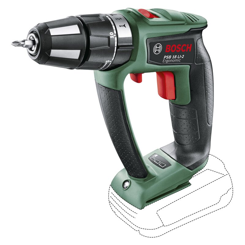 Wiertarko-wkrętarka BOSCH Ergonomic PSB 18 LI-2 06039B0302 SOLO
