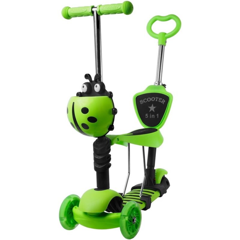 Hulajnoga dla dzieci INDIANA Biedronka D1 5w1 Zielony