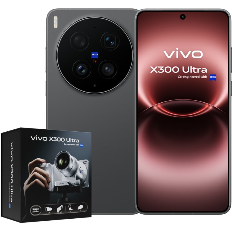 vivo X300 Ultra 5G 16/1TB 6,8" 144Hz 200Mpix Czarny Zestaw