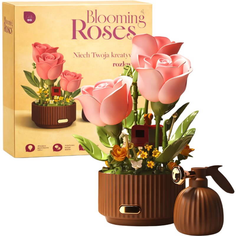 Klocki plastikowe QBI Blooming Roses SA346692 Różowy