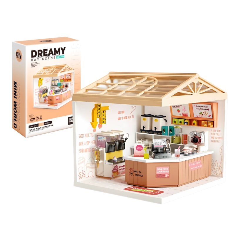 Zabawka QBI Miniaturowy Domek Lodziarnia MU08002