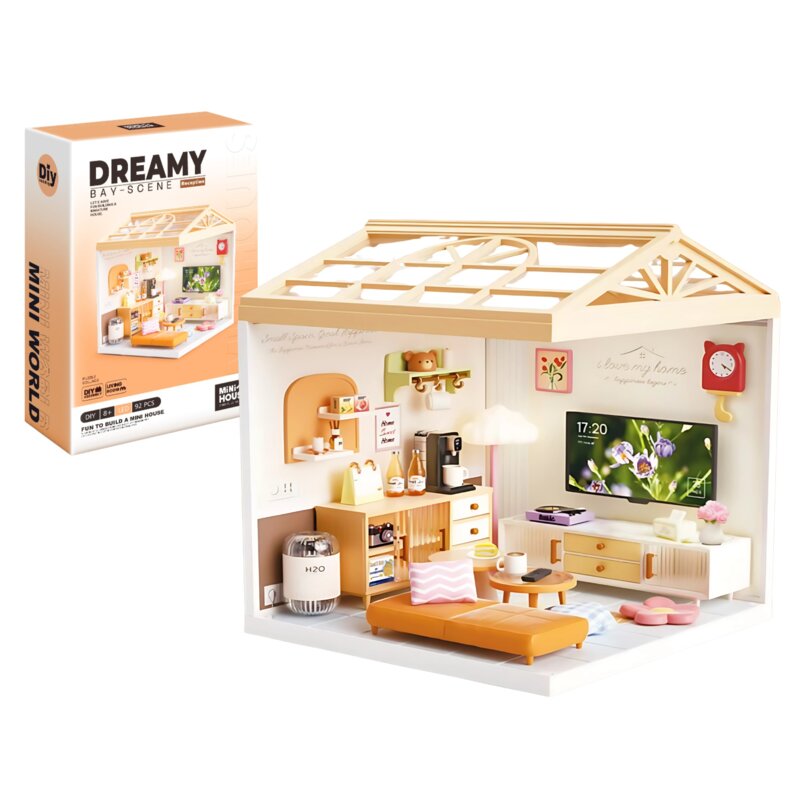 Zabawka QBI Miniaturowy Domek Pokój MU08006