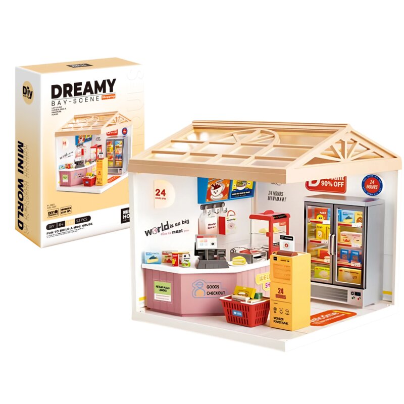 Zabawka QBI Miniaturowy Domek Sklep MU08001