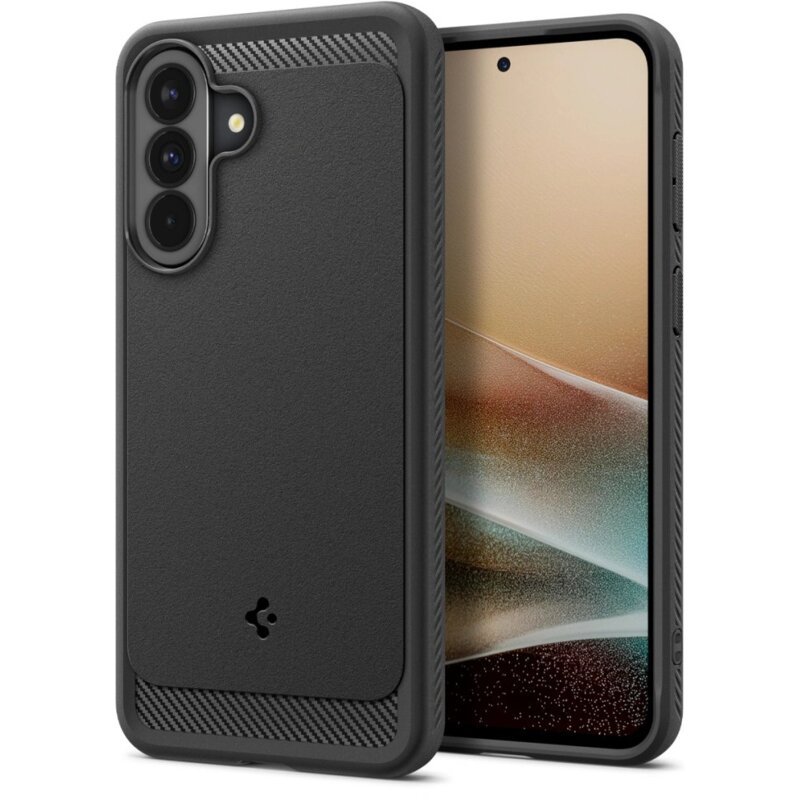 Etui SPIGEN Rugged Armor do Samsung Galaxy A37 5G Czarny mat