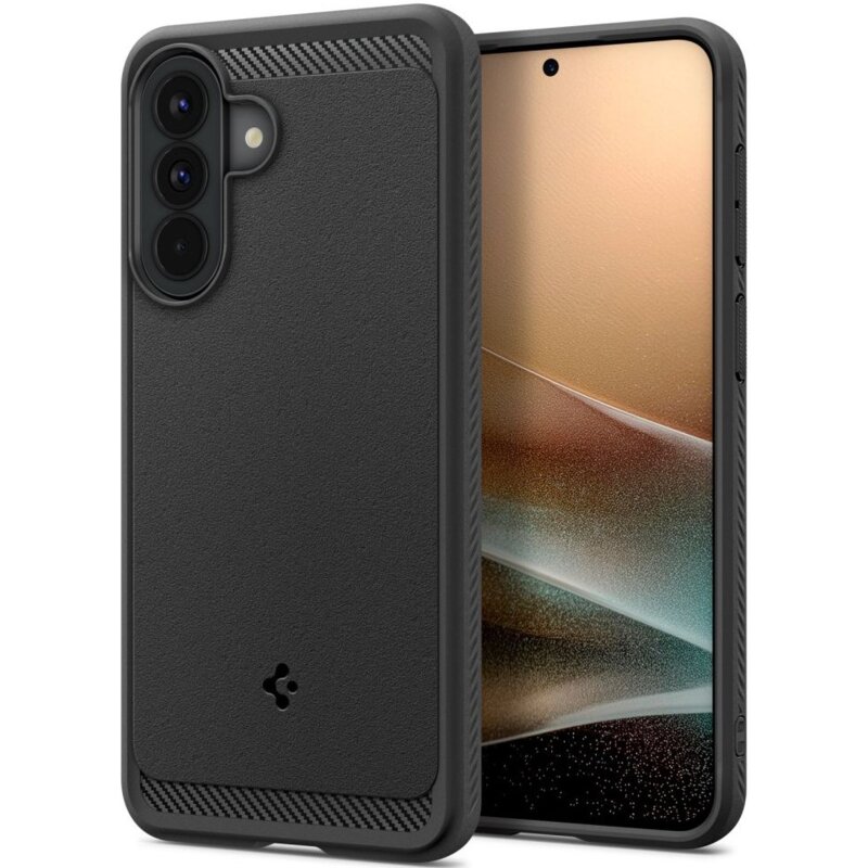 Etui SPIGEN Rugged Armor do Samsung Galaxy A57 5G Czarny matowy