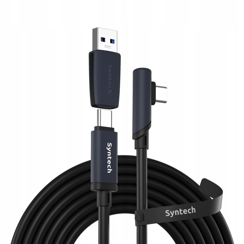 Kabel USB-A - USB-C SYNTECH C101 do Oculus Meta Quest 3/2/Pro/Pico 4/4 Ultra (5 m)