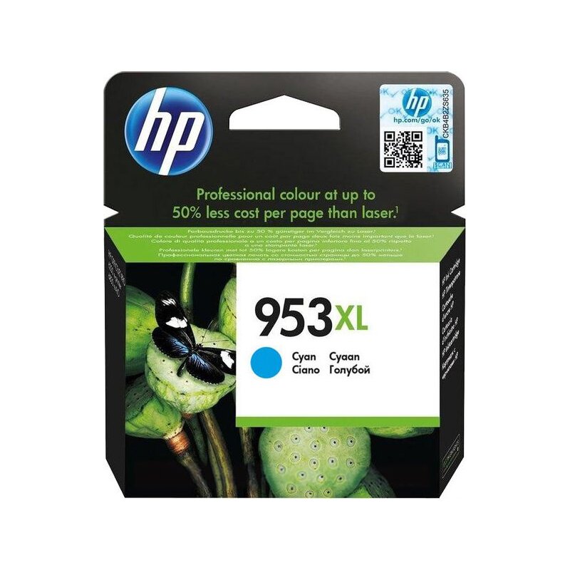 Tusz HP 953 XL Instant Ink Błękitny 18 ml F6U16AE