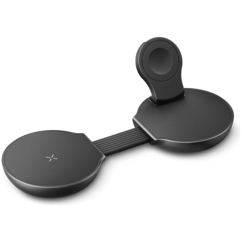 Ładowarka indukcyjna ENERGEA AluMag Trio 2 3w1 25W Gunmetal Qi2