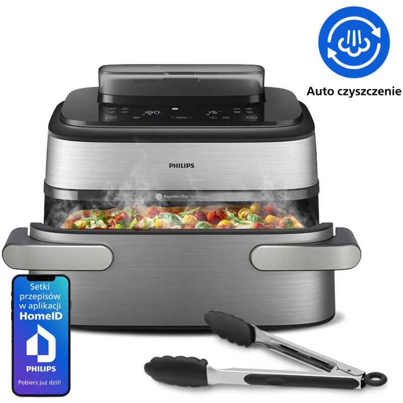 Philips Ovi Ultra Megabasket NA565/02 2750W 9,5l Gotowanie na parze Aplikacja mobilna