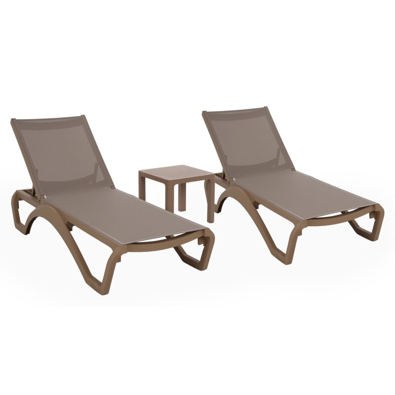 Leżaki HOME & GARDEN Monako 458411 Brązowy