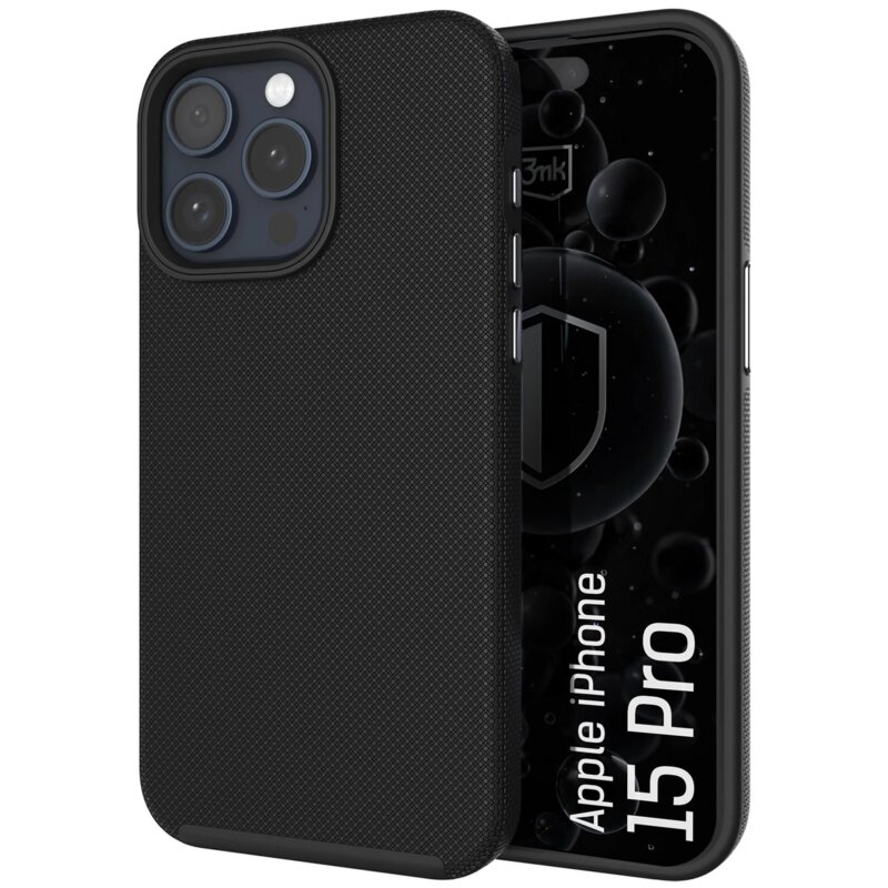Etui 3MK Hardy Shockproof MagCase do Apple iPhone 15 Pro Czarny
