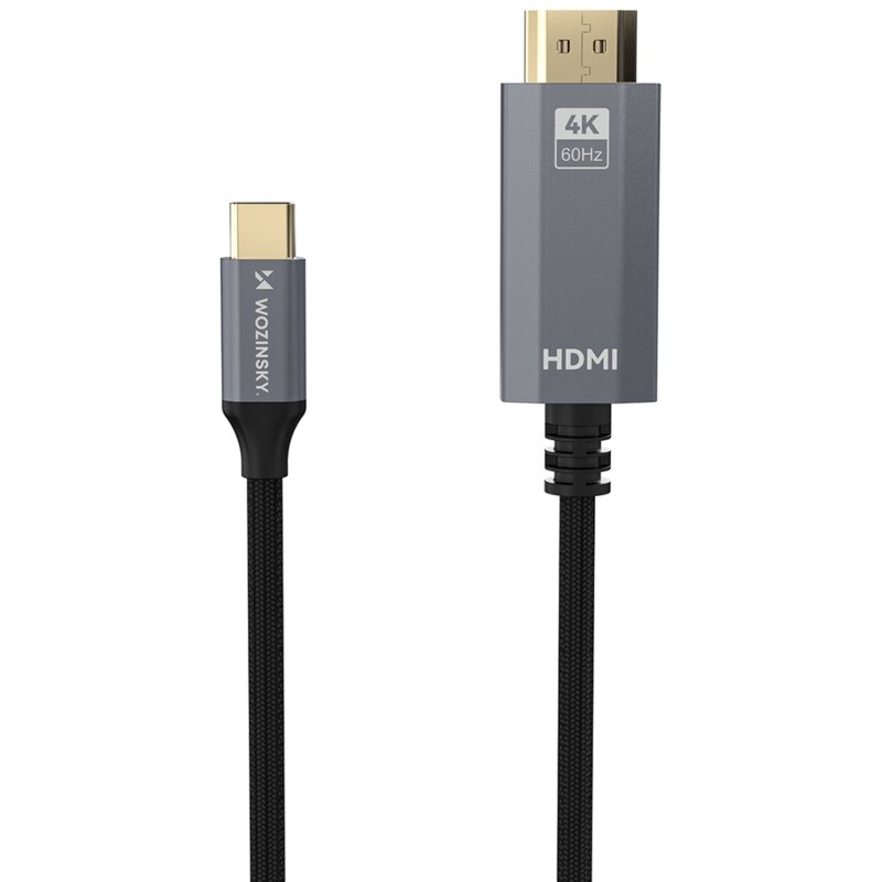 Wozinsky WCCH-01 USB-C - HDMI 4K 60Hz 1,8m Czarny
