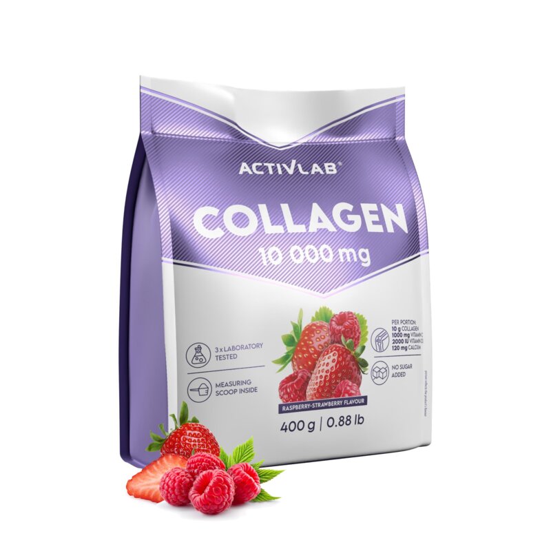 Kolagen ACTIVLAB Malinowo-truskawkowy (400 g)