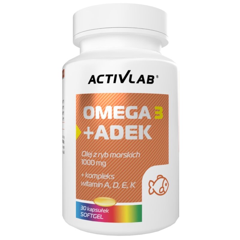 Kompleks witamin ACTIVLAB Omega 3 + ADEK (30 kapsułek)