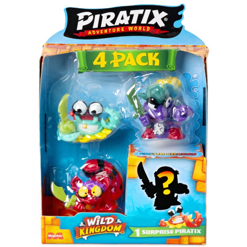 Zestaw figurek PIRATIX Wild Kingdom Four Pack (1 zestaw)
