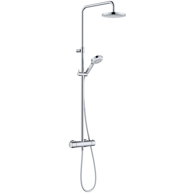 Zestaw prysznicowy natynkowy KLUDI Dive Dual Shower System 6807905-00 z deszczownicą Chrom