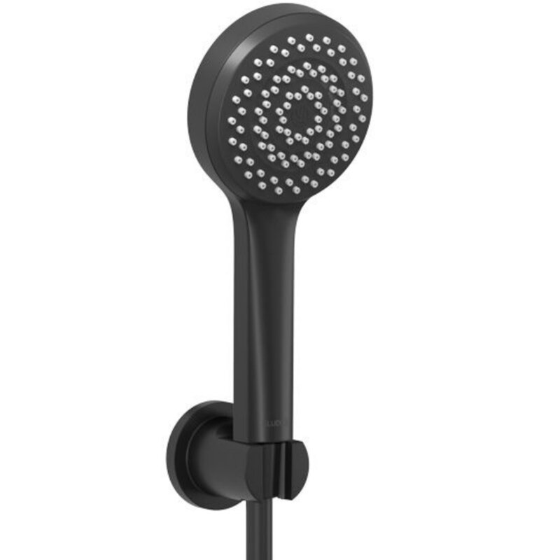 Zestaw prysznicowy punktowy natynkowy KLUDI Dive S 1S 6885039-00 Czarny mat
