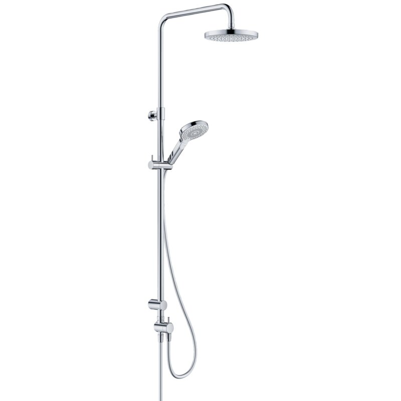 Zestaw prysznicowy natynkowy KLUDI Dive X Dual Shower System 6908005-00 z deszczownicą Chrom