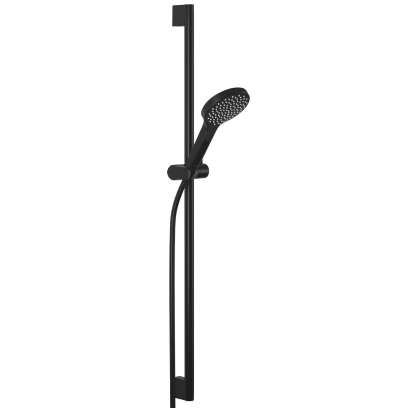 Zestaw prysznicowy punktowy natynkowy KLUDI Dive X 1S 6991039-00 Czarny mat