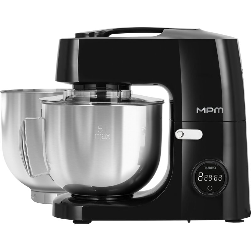 Robot planetarny kuchenny MPM MRK-29 2 misy 5 L 1100 W 8 prędkości + Turbo