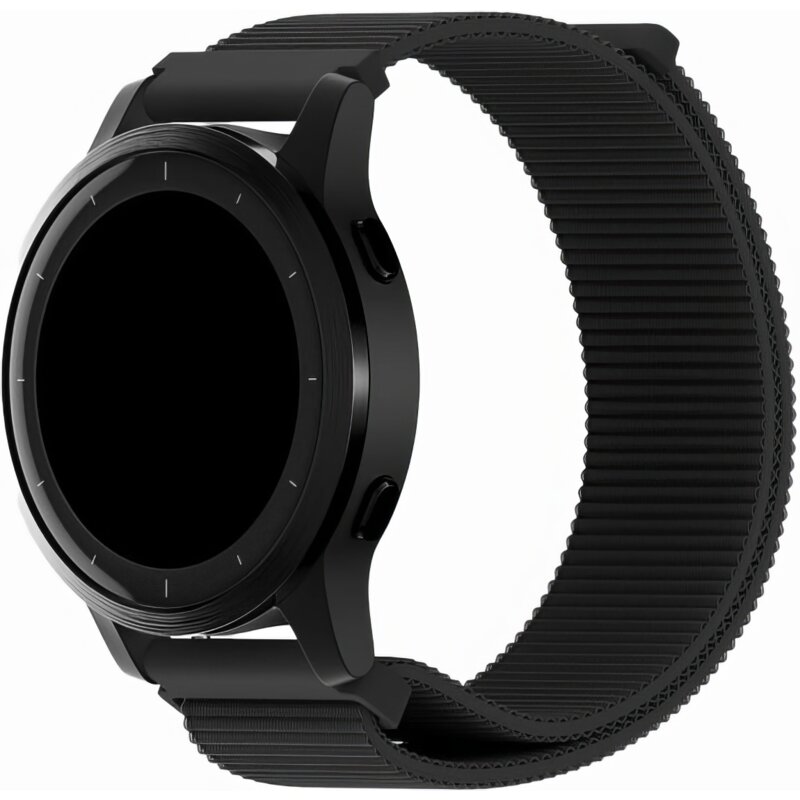 Pasek HOLDIT Nylon Magnet do Samsung Galaxy,Garmin,Huawei,Amazfit 22mm Czarny