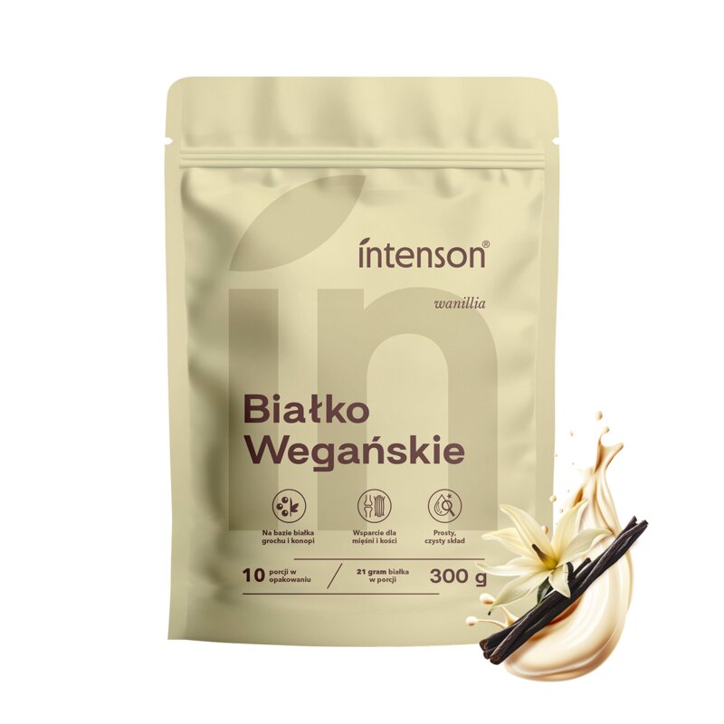 Odżywka białkowa INTENSON Białko wegańskie Waniliowy (300 g) Bez cukru