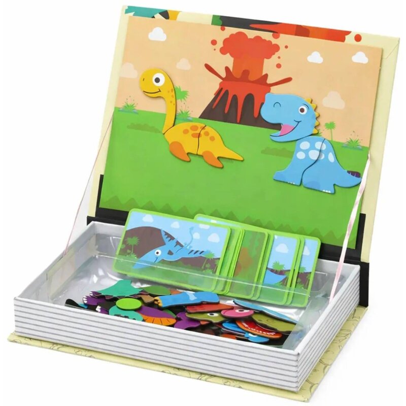 Układanka EXTRALINK Magnetic Dinosaur Book EX.99243 (64 elementów)