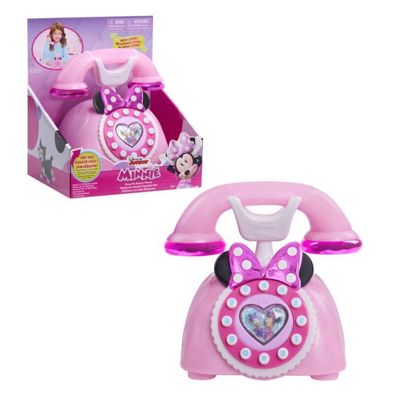 Zabawka interaktywna JUST PLAY Telefon retro z dźwiękiem Myszka Minnie Mouse Ring Me 88272