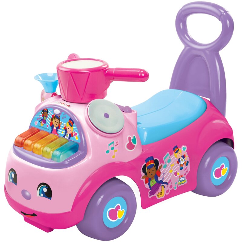 Jeździk FISHER PRICE Little People Muzyczna Parada 522074 Różowy