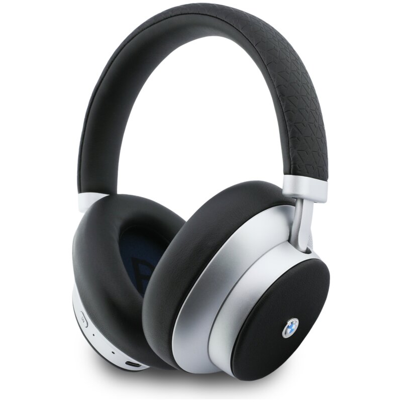 Słuchawki nauszne BMW Metal Logo MK Bluetooth ENC Srebrny