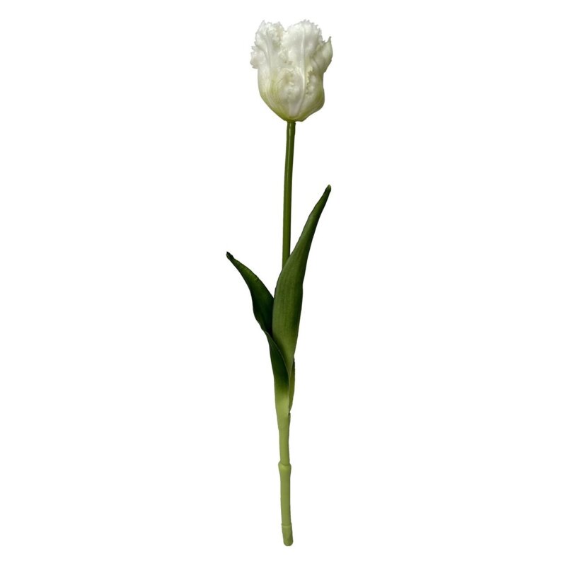 Sztuczny kwiat SASKA GARDEN Tulipan Biały