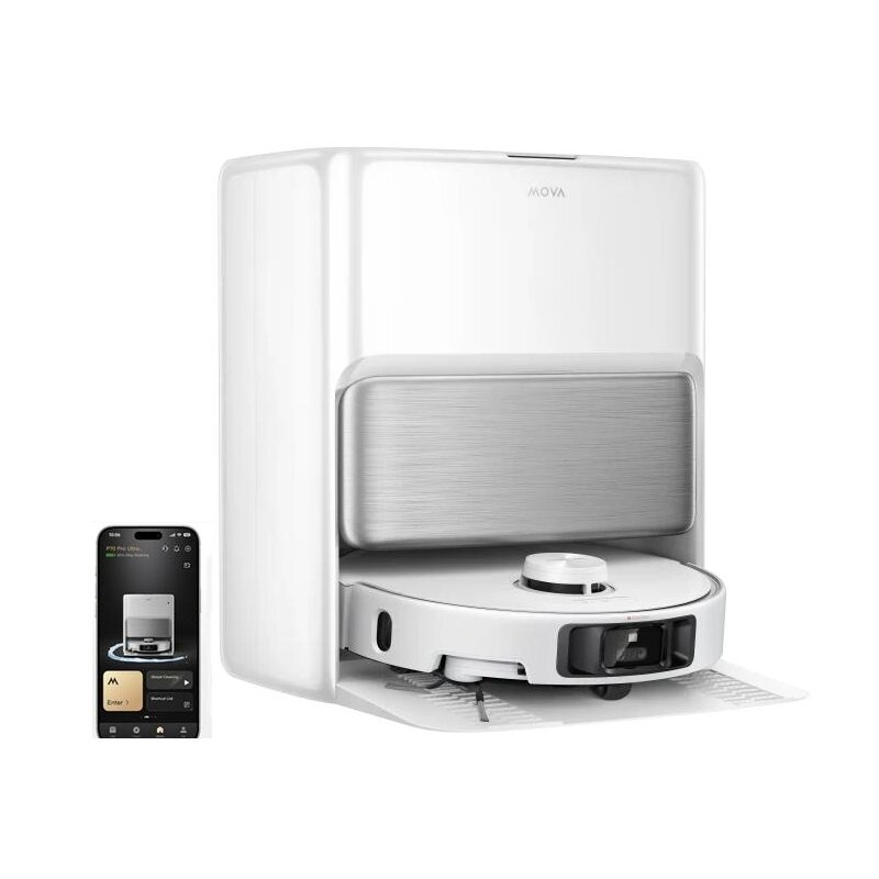 Mova P70 Pro Ultra Funkcja mopowania Stacja oczyszczająca Tworzenie mapy pomieszczenia 60dB Funkcje AI