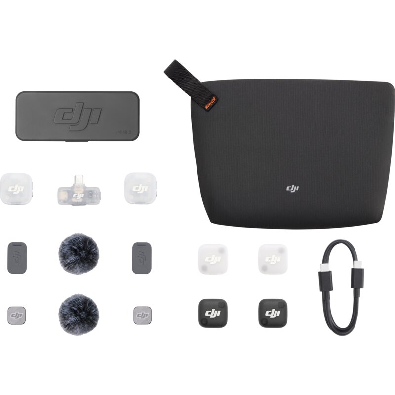 DJI Mic Mini 2 2TX + 1 Mobile RX + Etui ładujące